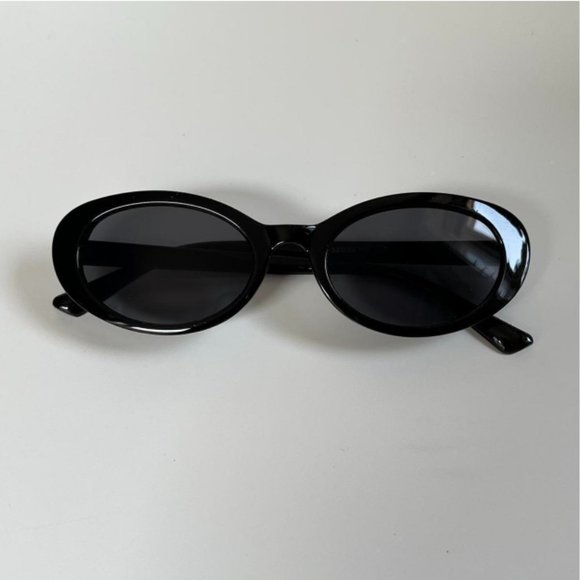 Vintage unique retro style black round clout goggles sunglasses - Picture 3 of 5